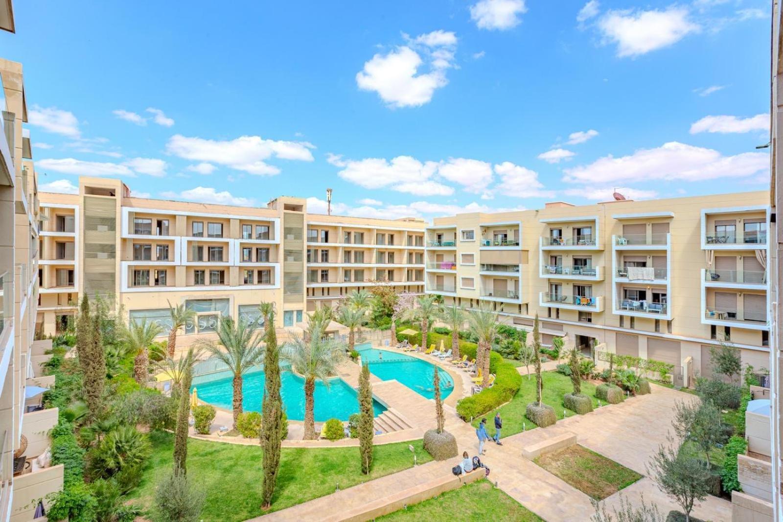 Royal Deluxe Platinum - Marrakech, Luxe Pool View Appartement Marrakesh Buitenkant foto